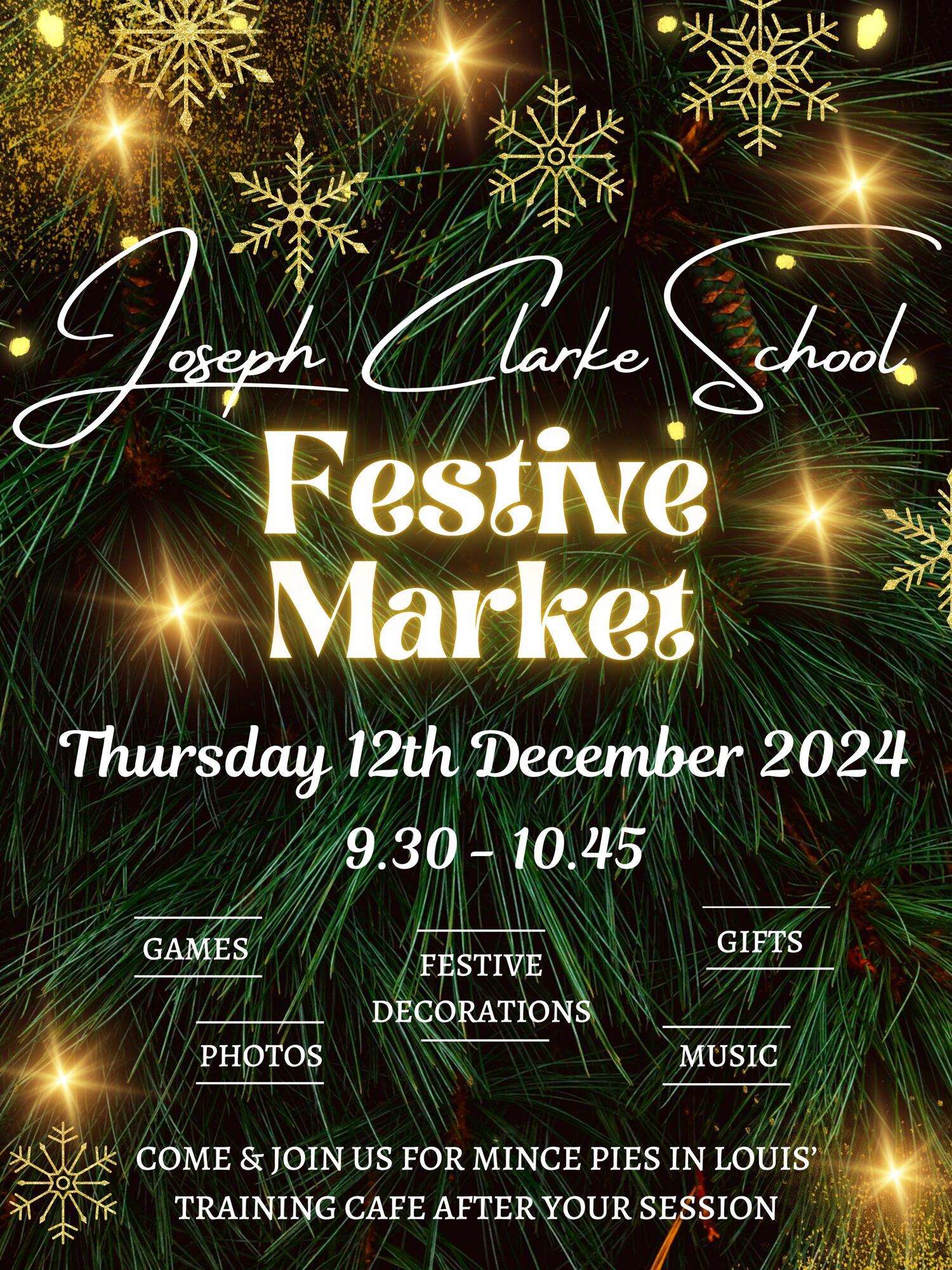 Festive market poster